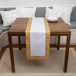 Juhi Chevron Runner - Periwinkle